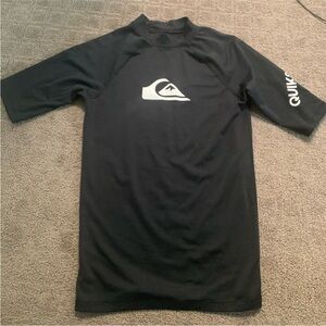 Quiksilver Boys Black Rash Guard size 16 XL